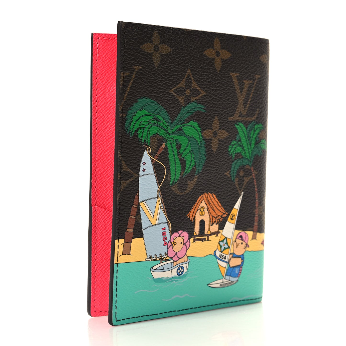 Monogram 2023 Christmas Animation Tropical Seas Passport Cover Dragon Fruit Pink