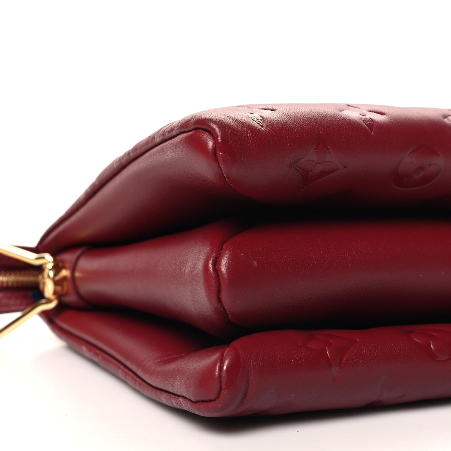 Louis Vuitton Lambskin Embossed Monogram Coussin PM Wine 10 of 12