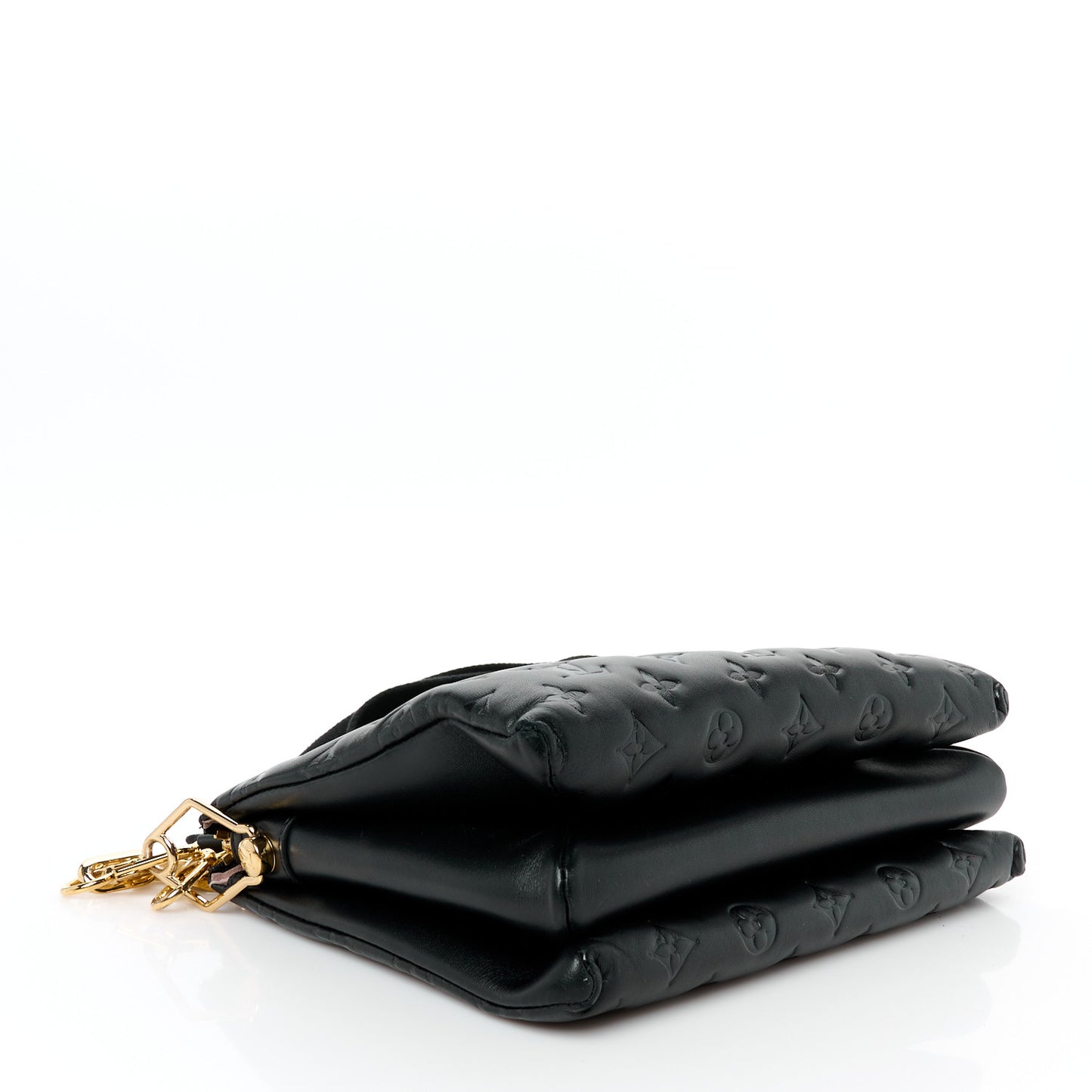 Lambskin Embossed Monogram Coussin PM Black