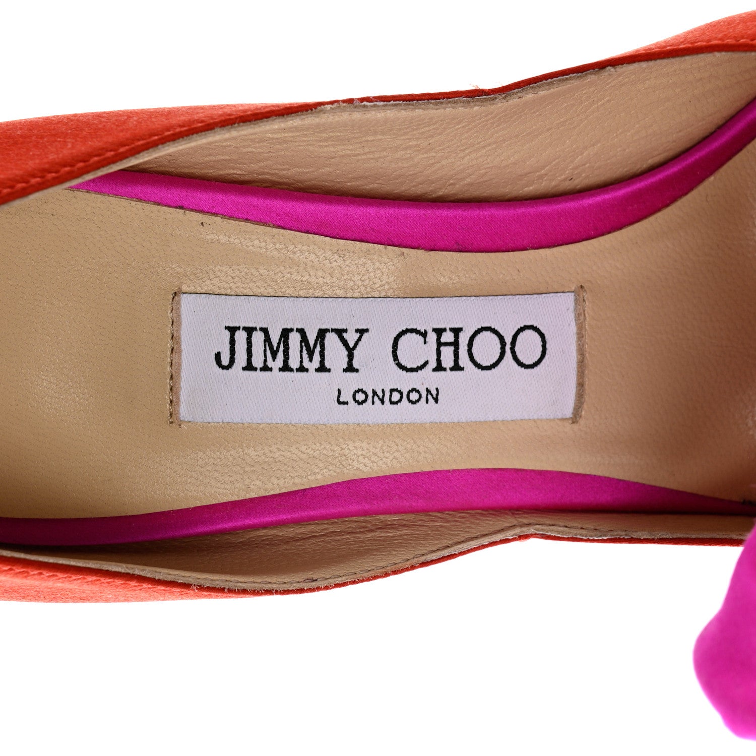 Jimmy Choo Satin Embellished Lyz 100 Pumps 37 Fuchsia 6 of 8