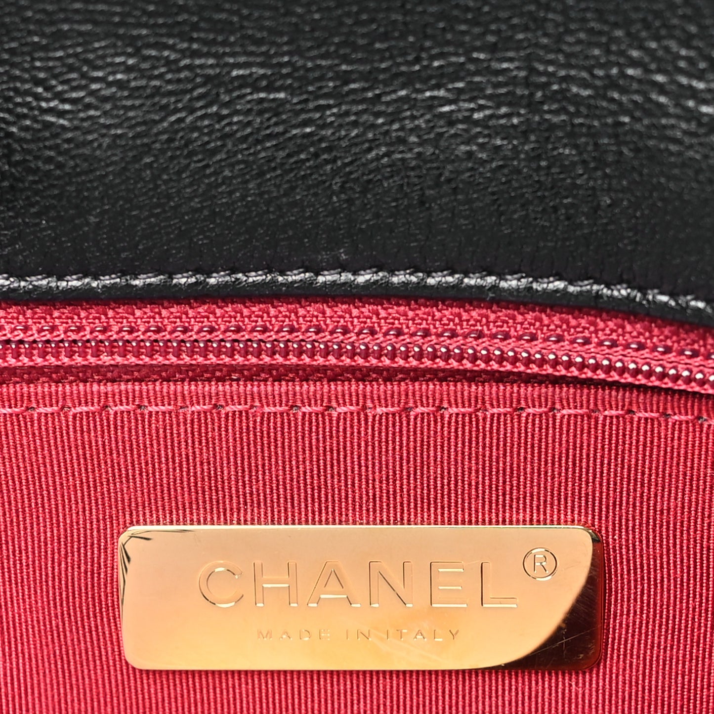 Lambskin Quilted Large Chanel 19 Flap Black