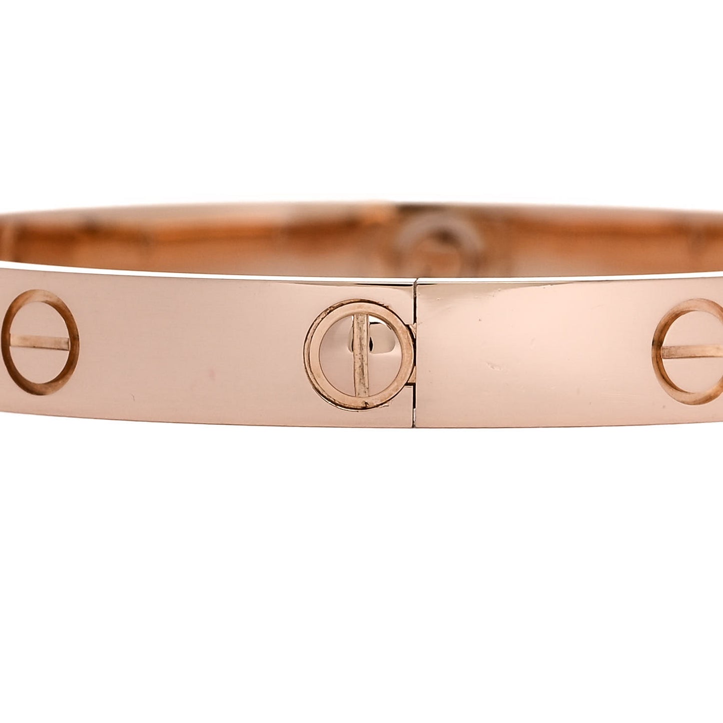 18K Pink Gold 4 Diamond LOVE Bracelet 16