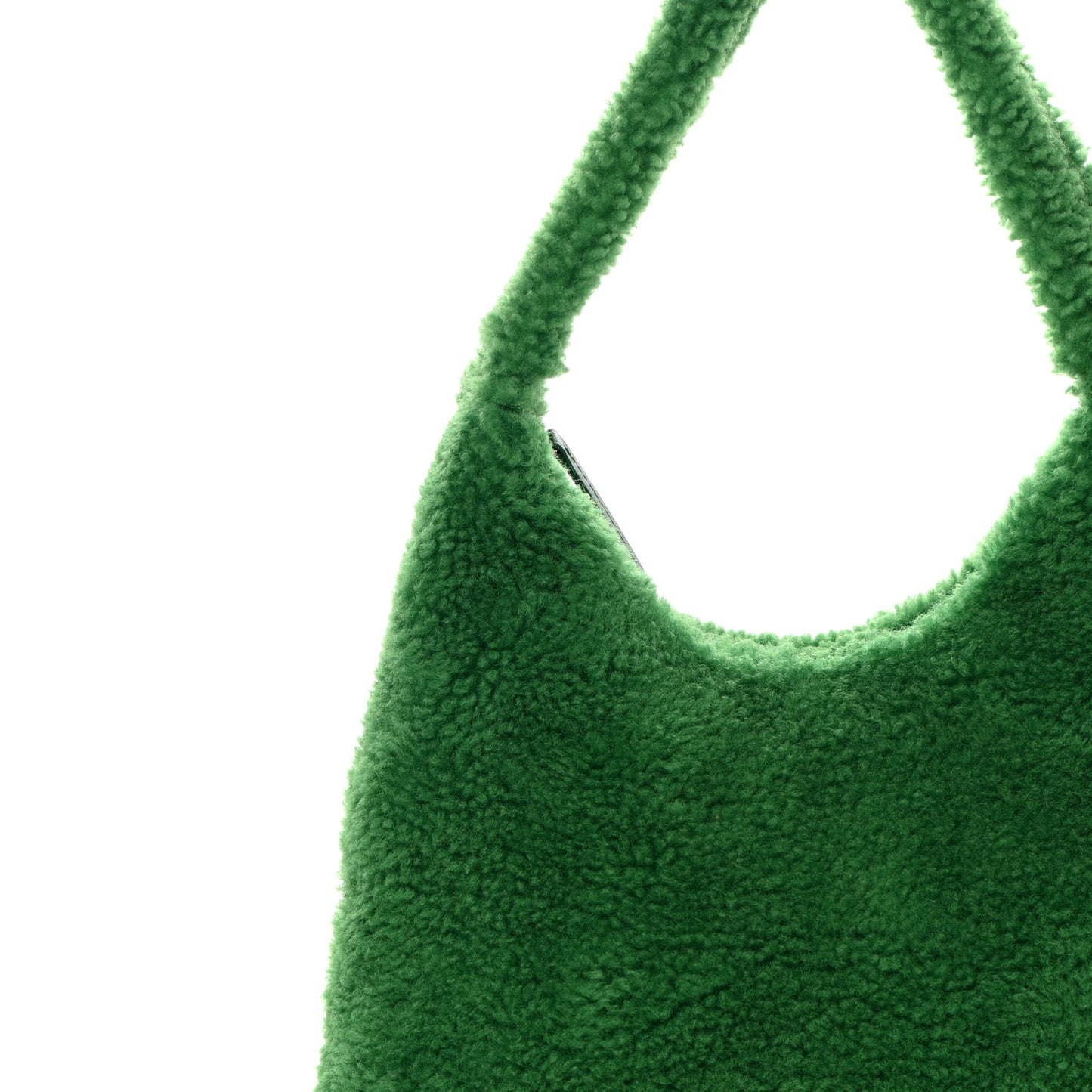 Shearling Shoulder Bag Emerald