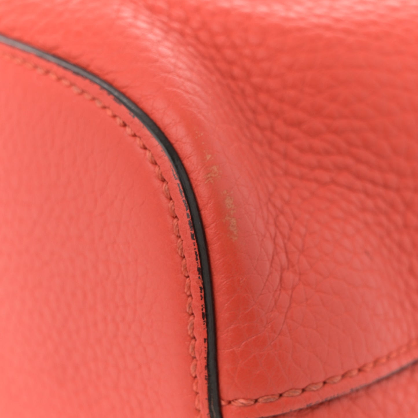 Calfskin Small Bamboo Backpack Orange