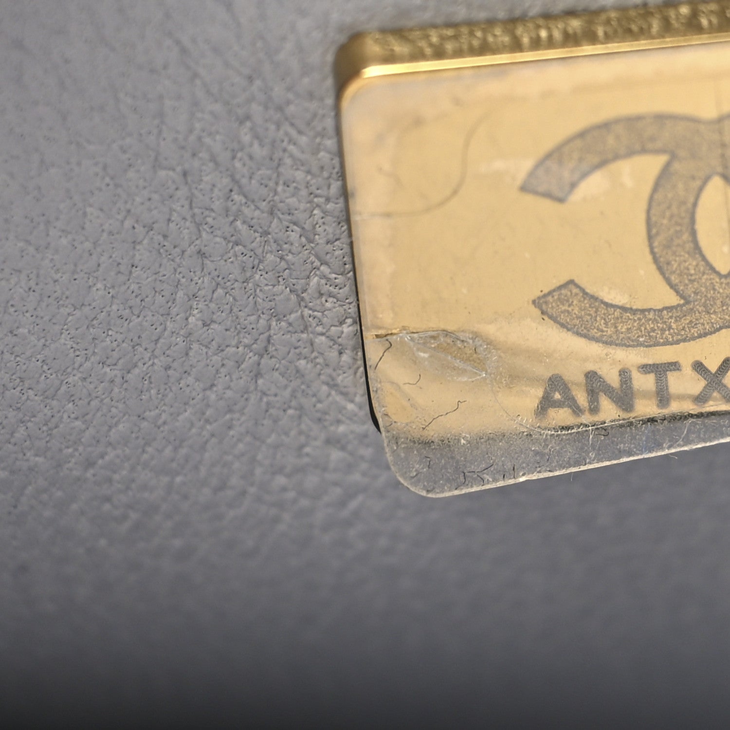 Chanel Caviar Quilted Mini Sweetheart Rectangular Flap Light Grey 7 of 10