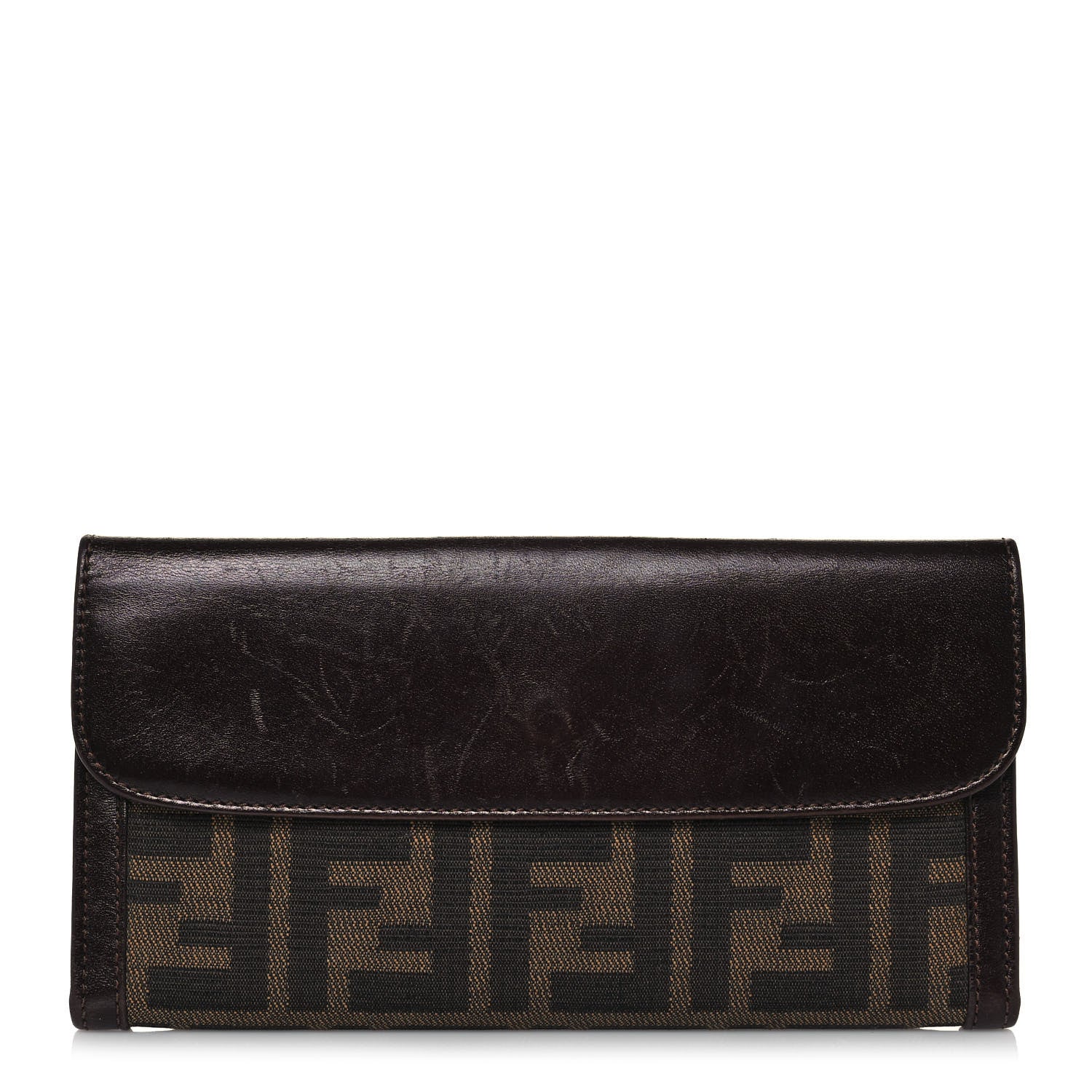 Fendi Zucca Continental Wallet Tobacco 1 of 17