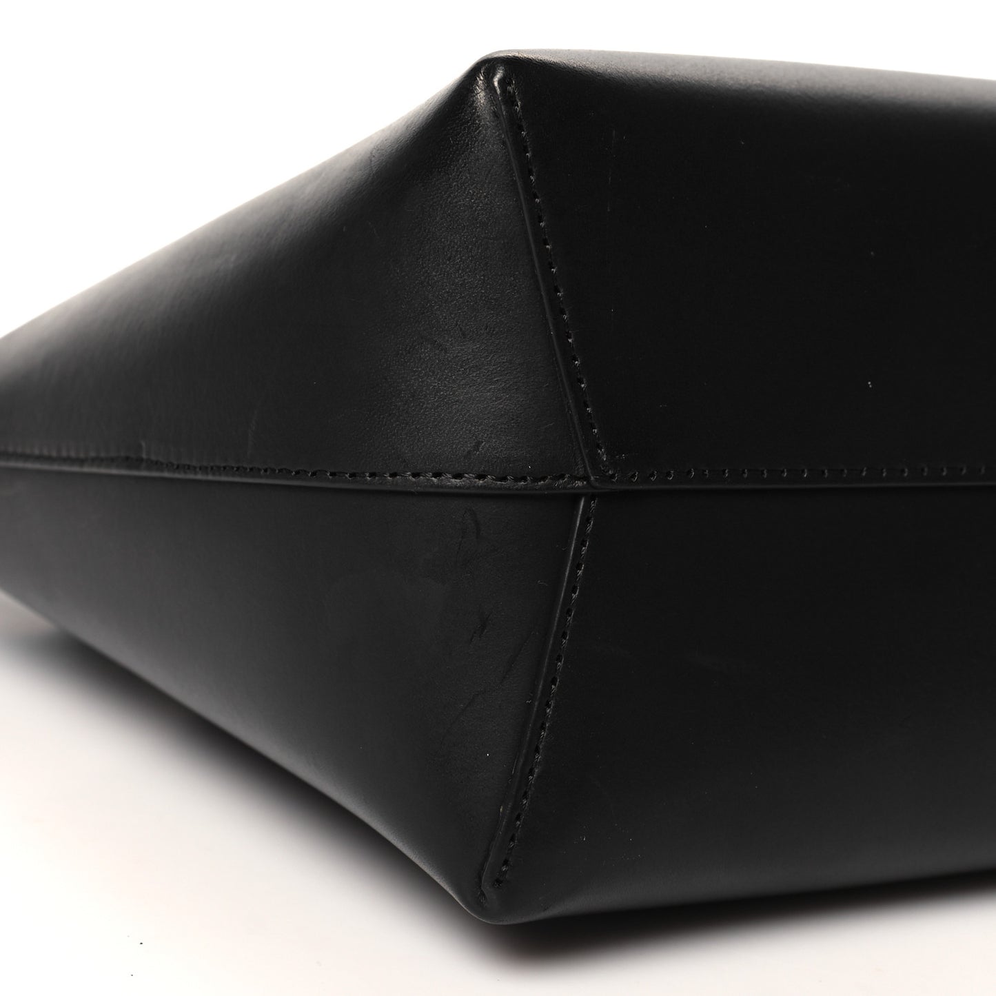 Calfskin Mini Bucket Bag Black Flamma