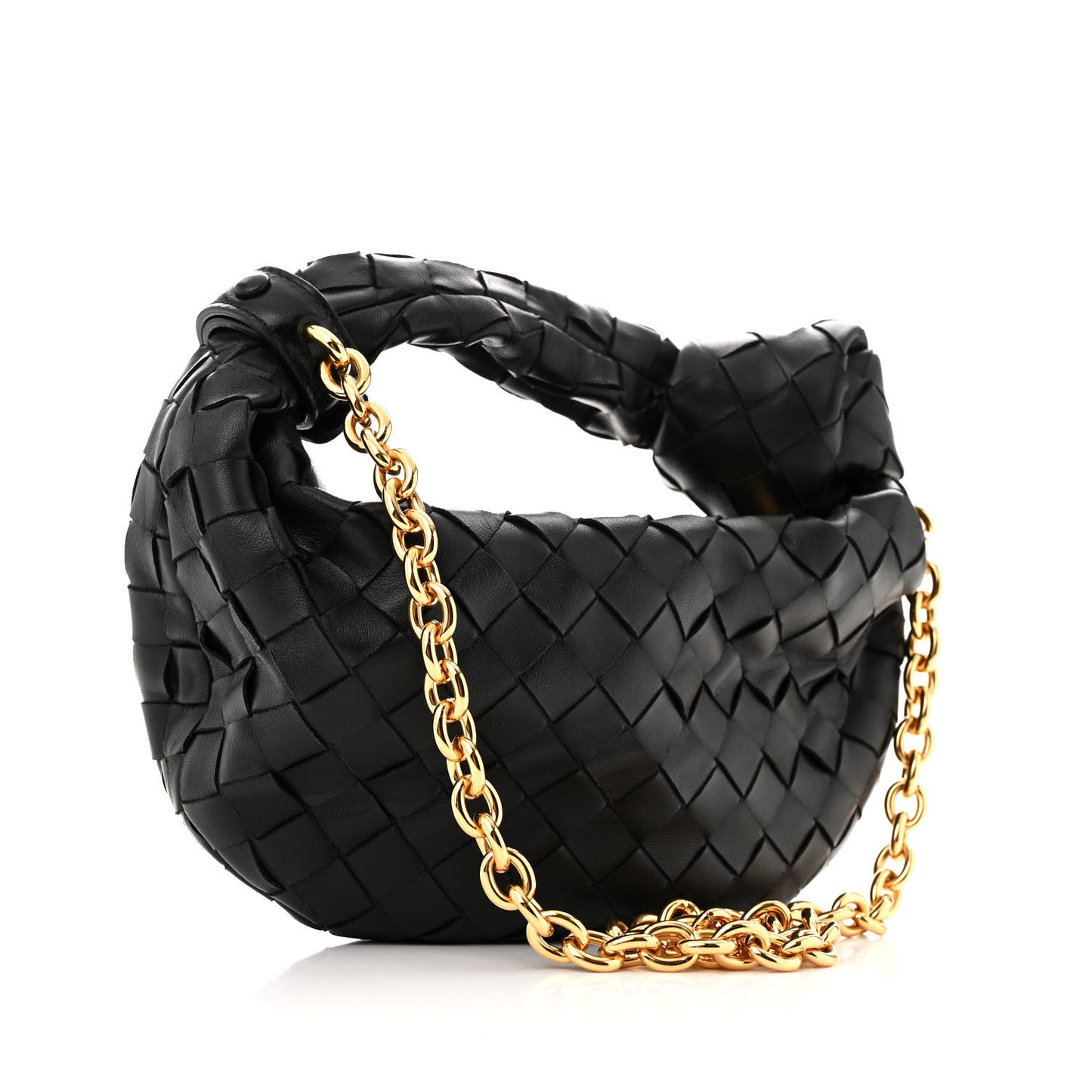 Nappa Intrecciato Mini Chain Jodie Black