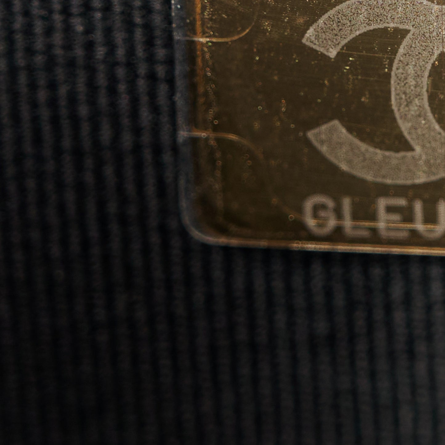 Patent Quilted Mini Graphic Catch Flap Black