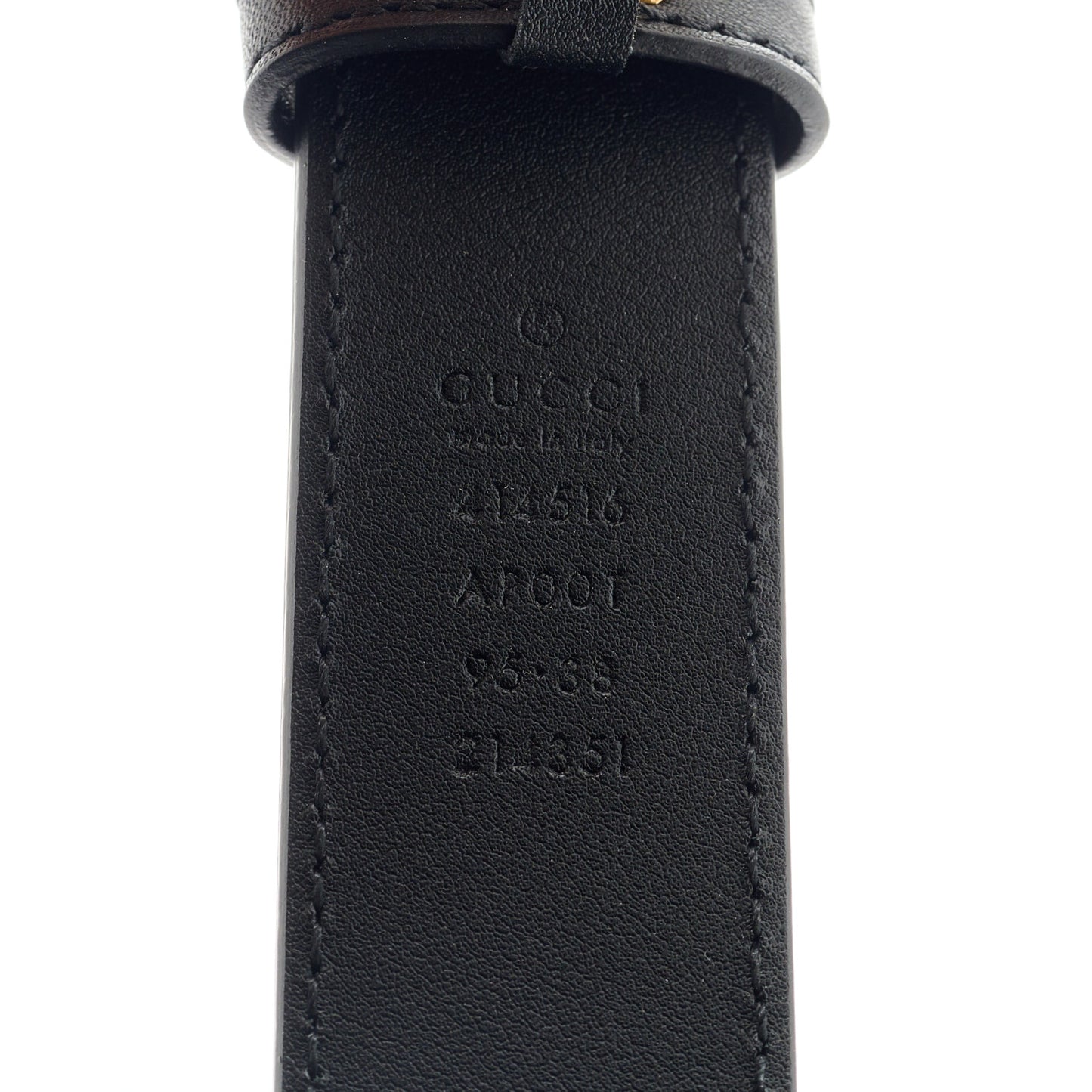 Calfskin Double G 30mm Belt 95 38 Black