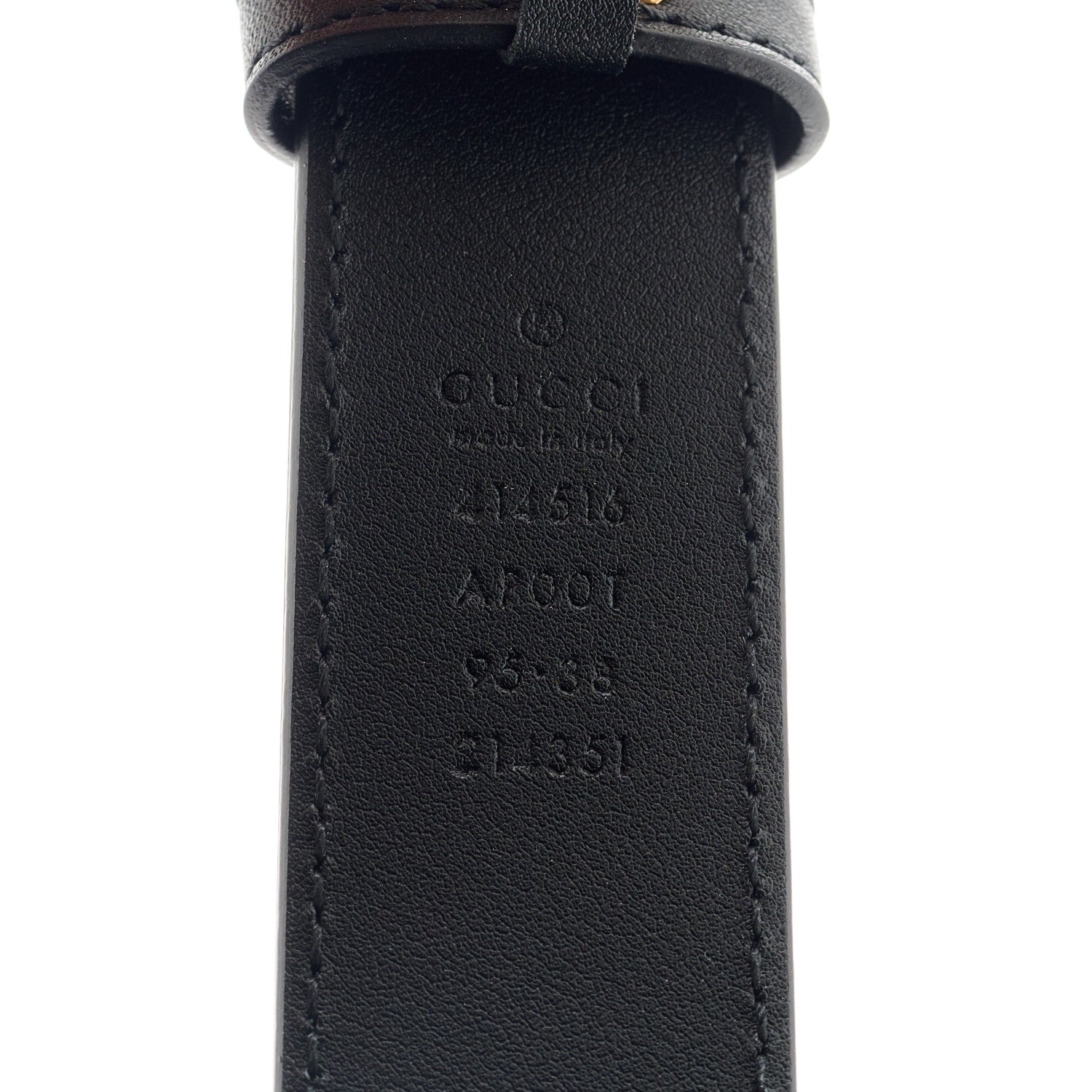 Gucci Calfskin Double G 30mm Belt 95 38 Black 3 of 5