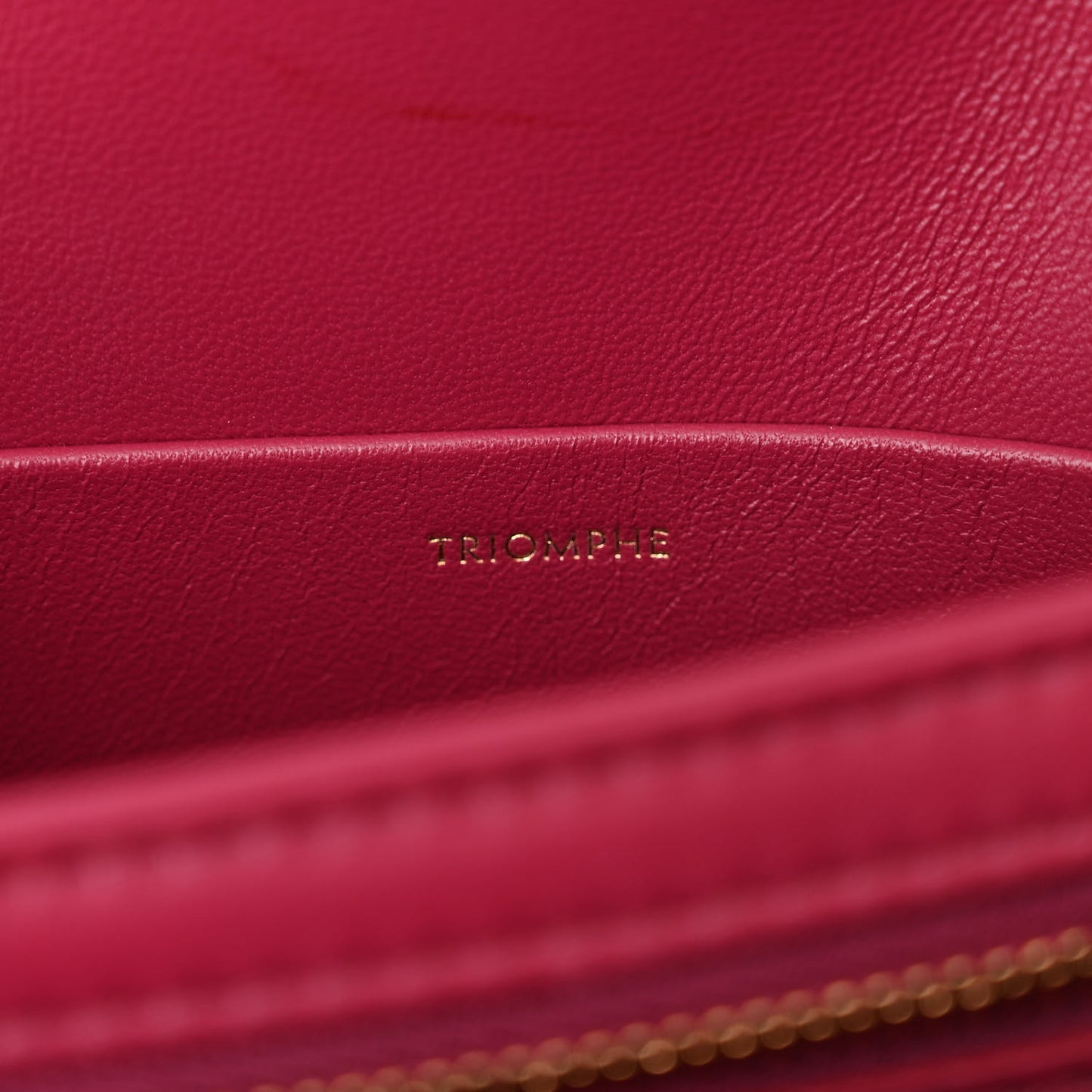 Shiny Calfskin Teen Triomphe Carmin
