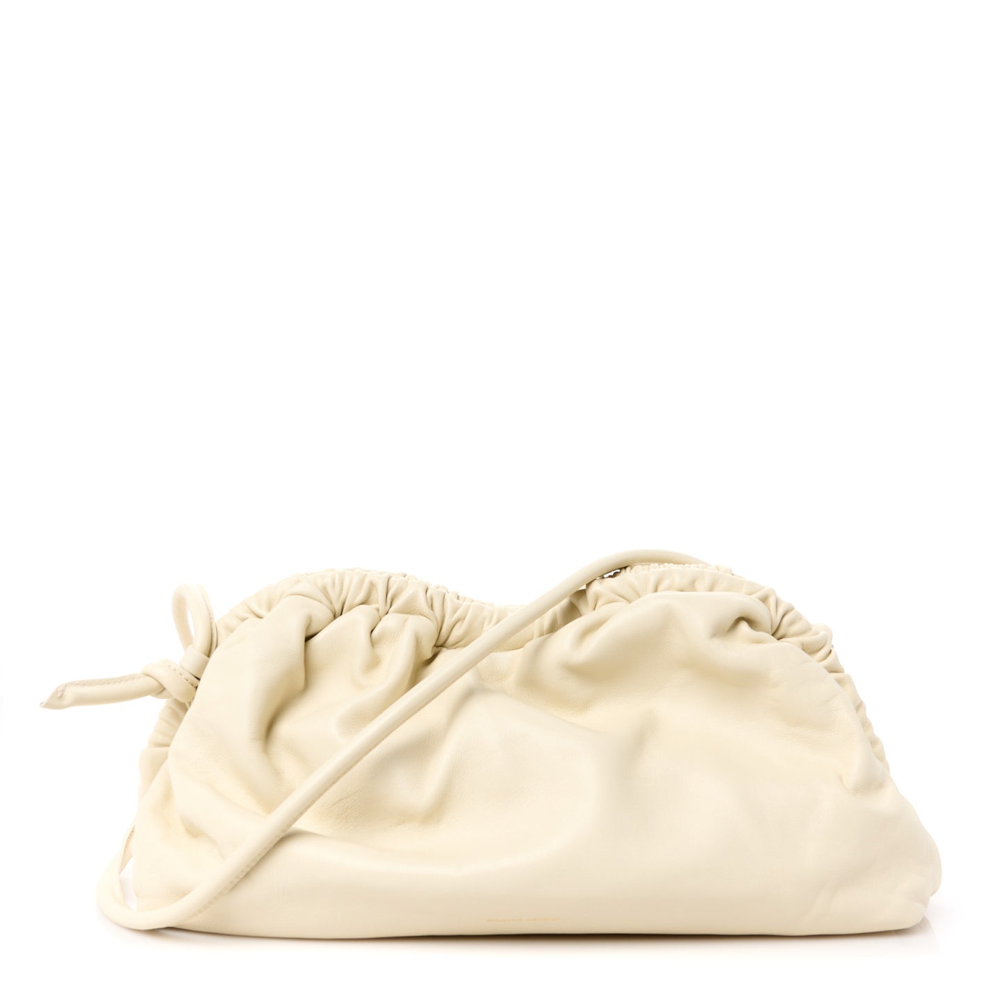 Lambskin Cloud Clutch White