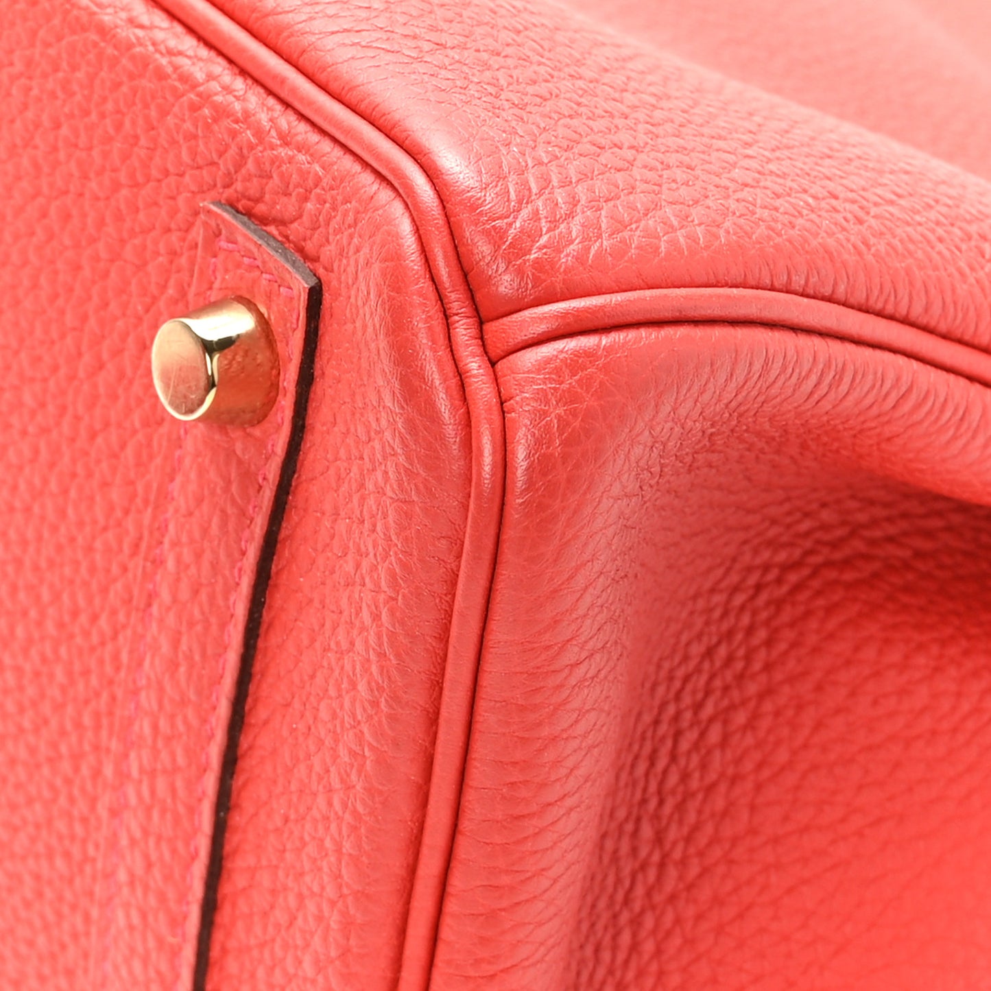 Togo Birkin 30 Rouge Pivoine
