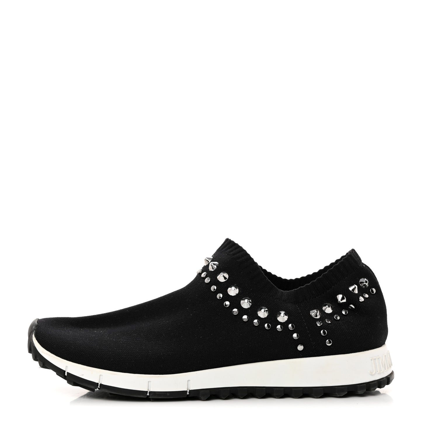Knit Studded Sneaker 38 Black
