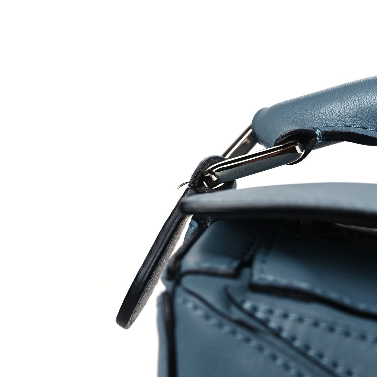 Calfskin Medium Puzzle Bag Stone Blue