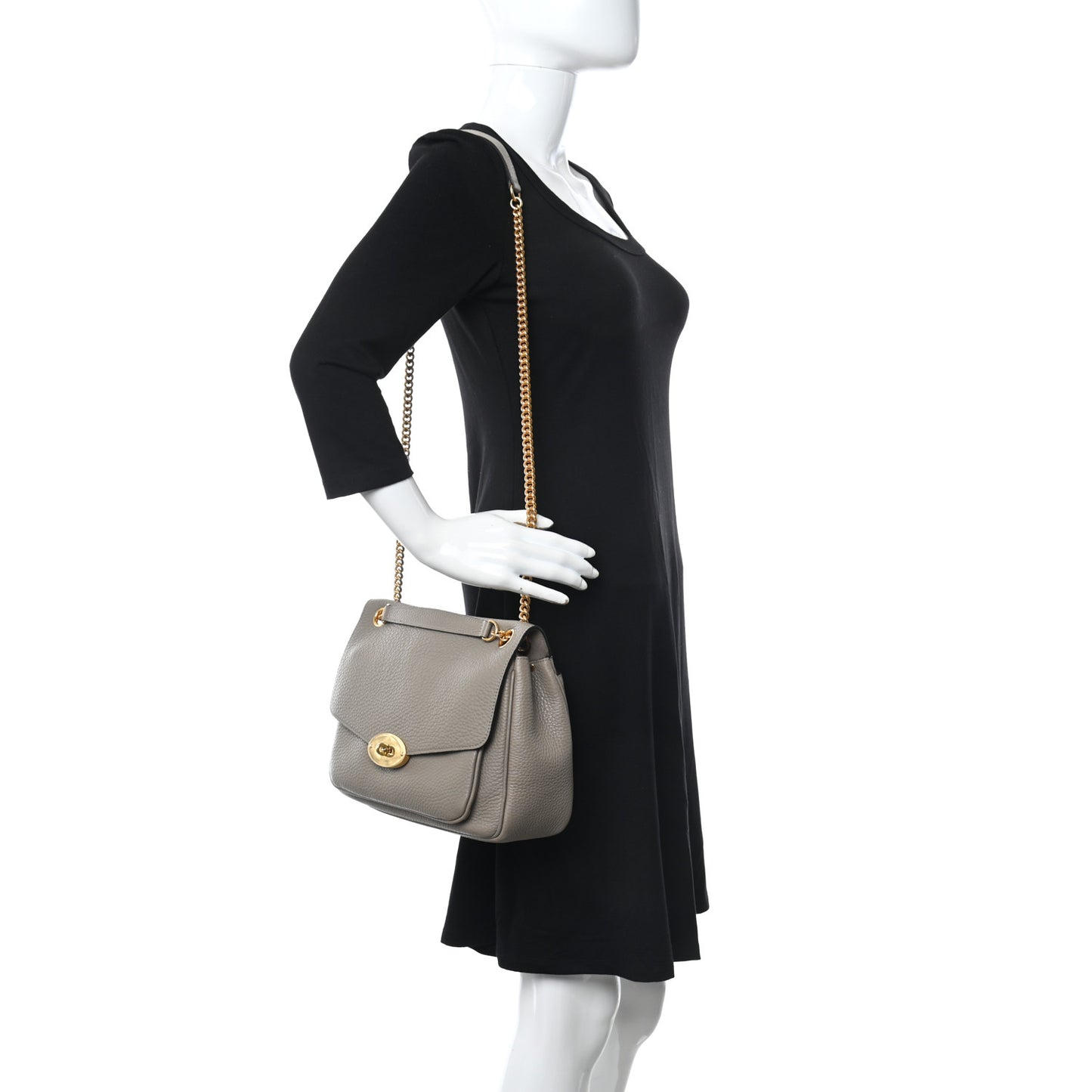 Heavy Grained Calfskin Darley Satchel Clay