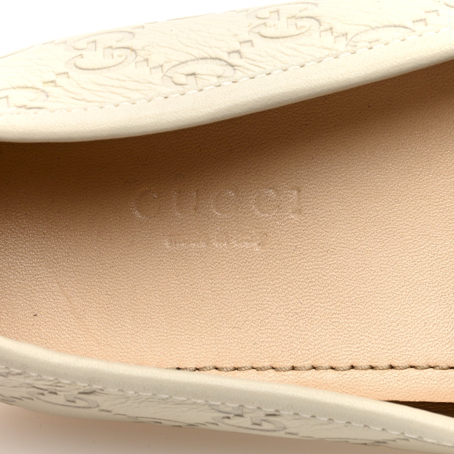 Calfskin Monogram Horsebit Guccissima Moccasin Loafers 38 Grey
