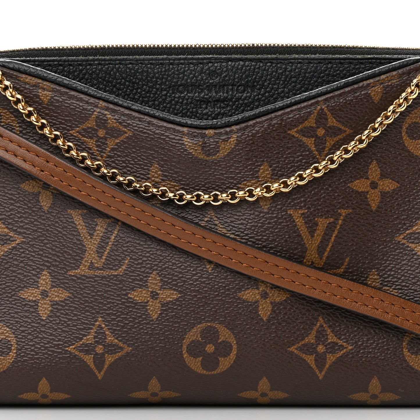 Monogram Pallas Clutch Black