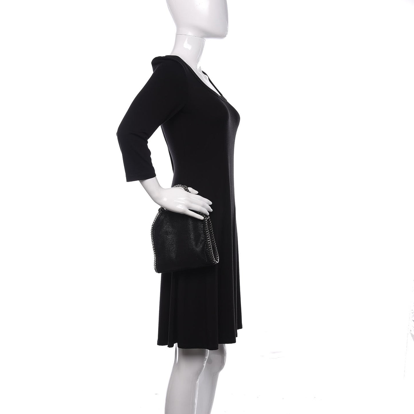 Shaggy Deer Tiny Falabella Tote Black