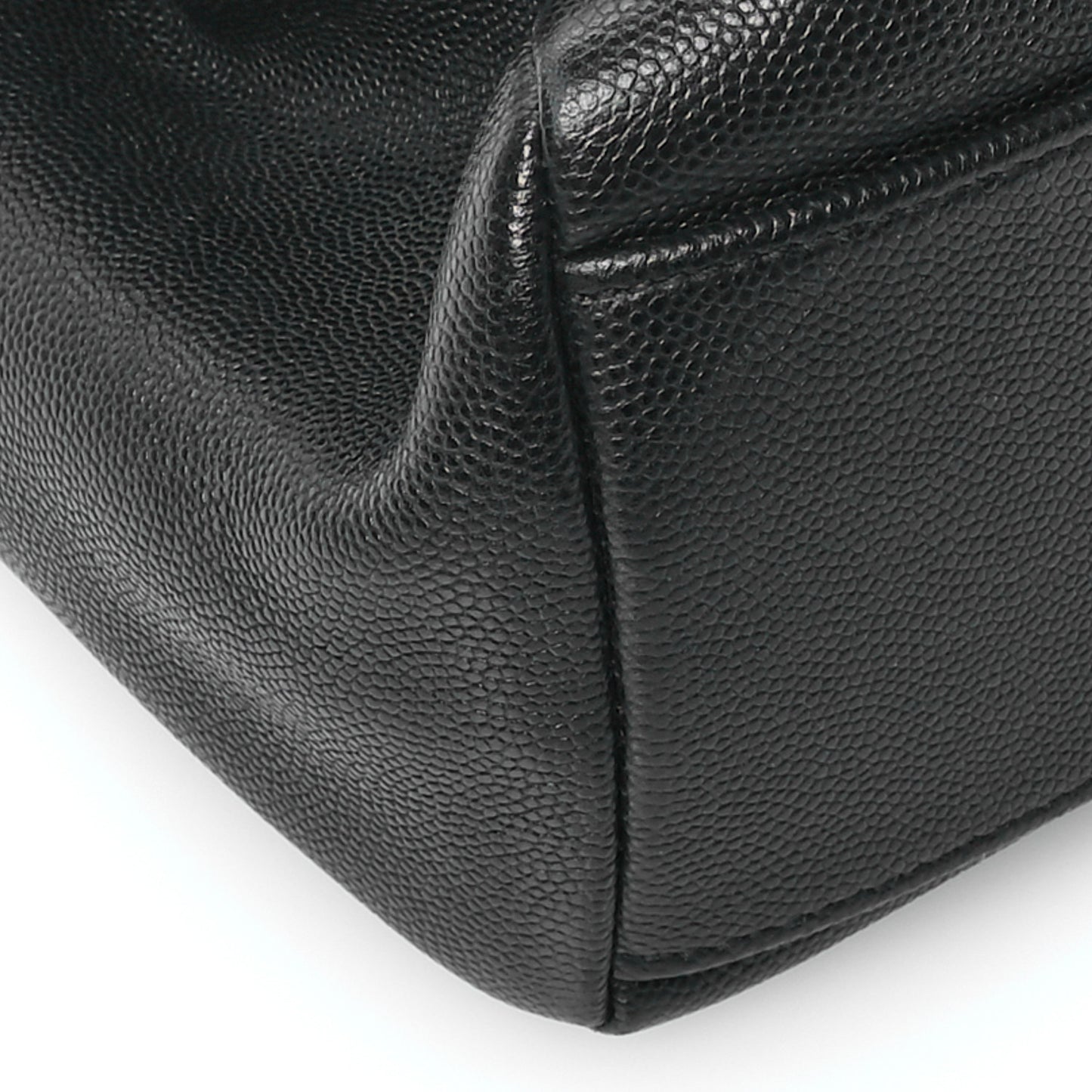 Grain De Poudre Medium West Hollywood Monogram Fold-Over Black