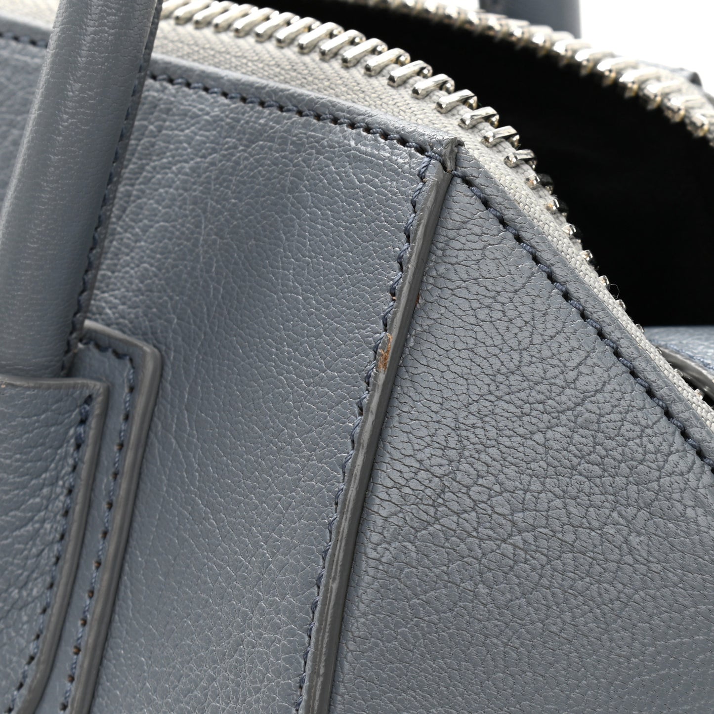 Sugar Goatskin Small Antigona Pearl Grey