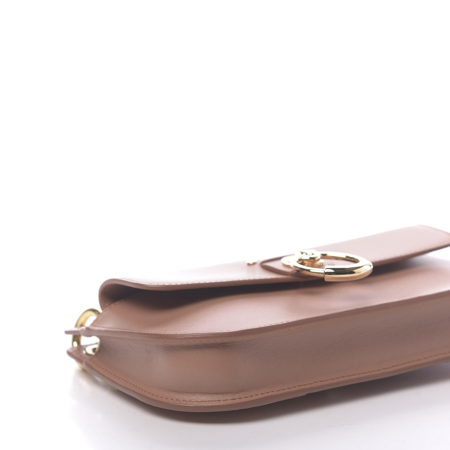 Calfskin Tess Mini Crossbody Bag Muted Brown