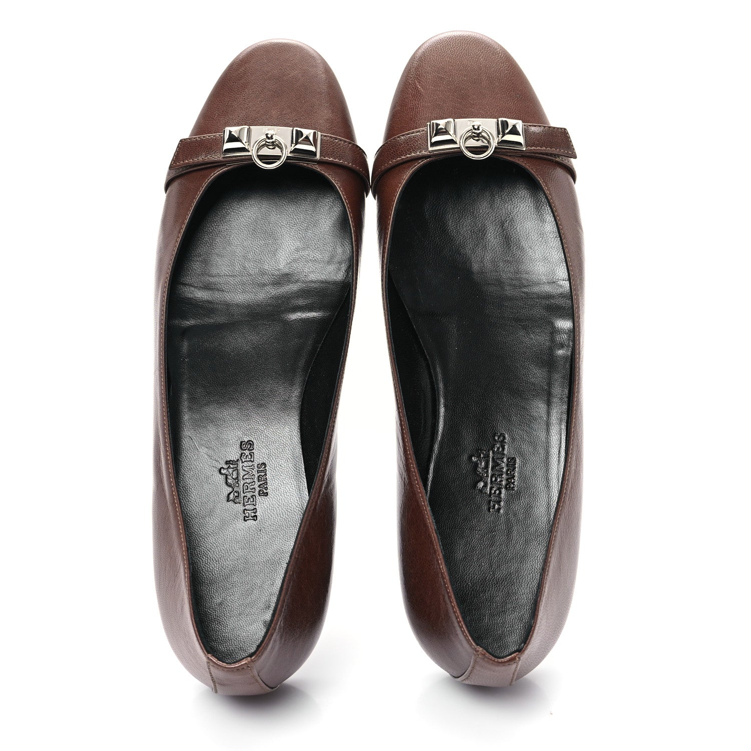 Hermes Lambskin Ballerina Flats 35 2 of 10