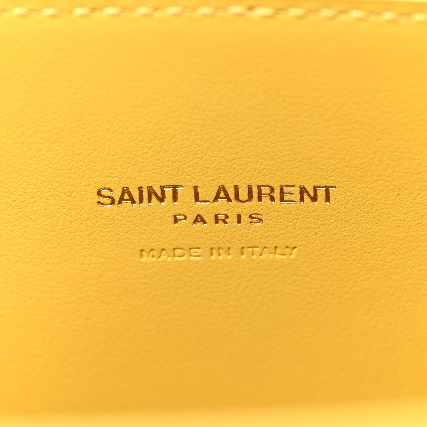 Grained Calfskin Nano Sac De Jour Jaune