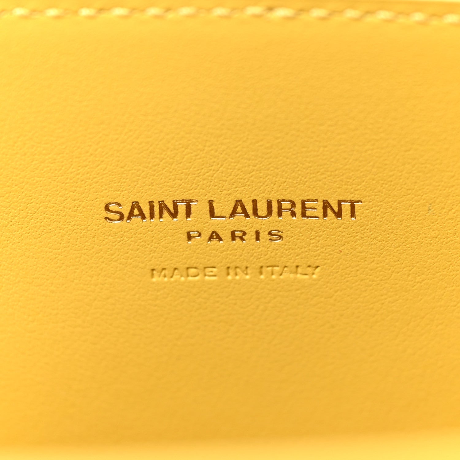 Saint Laurent Grained Calfskin Nano Sac De Jour Jaune 6 of 9