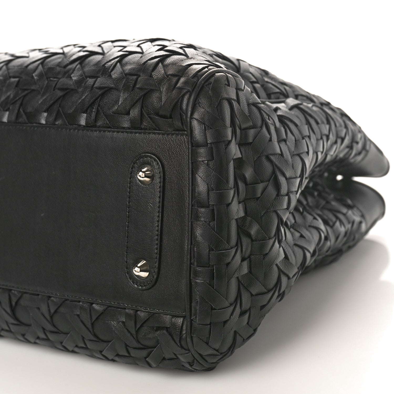 Christian Dior Lambskin Woven Lady Dior Avenue Tote Black 8 of 10