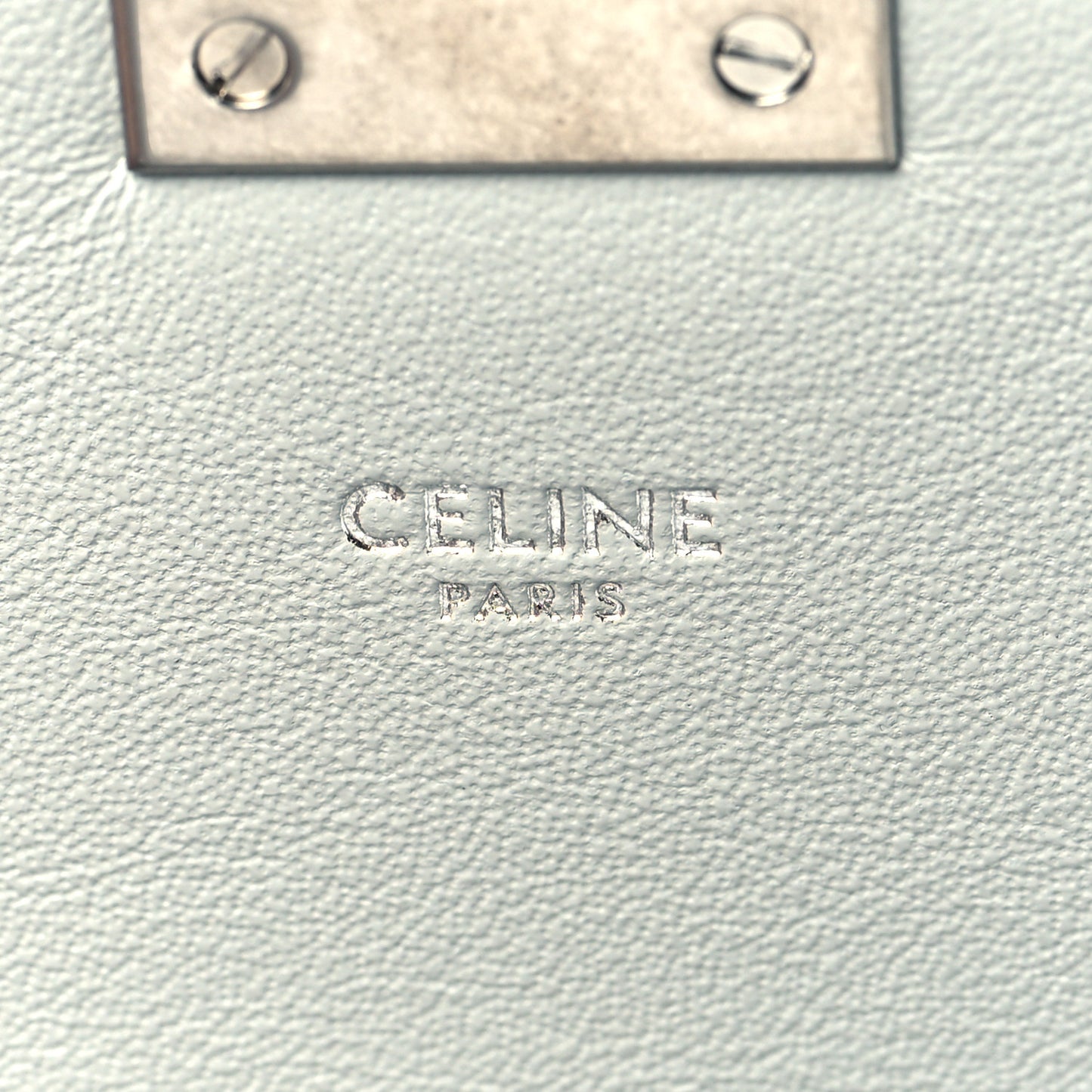 Shiny Calfskin Medium C Bag Light Grey