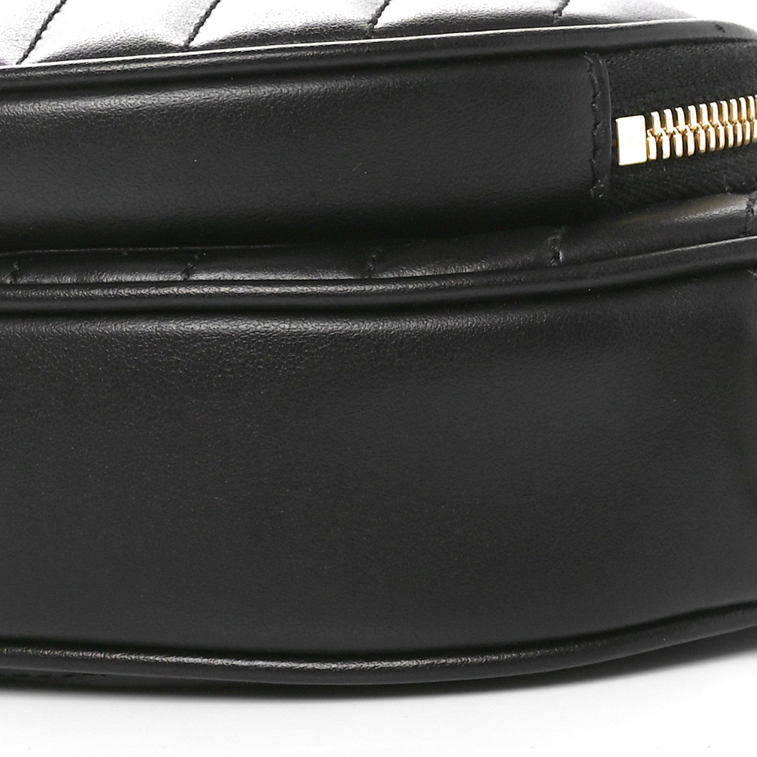 Gucci Calfskin Matelasse Diagonal Mini Interlocking G Heart Shoulder Bag Black 10 of 11