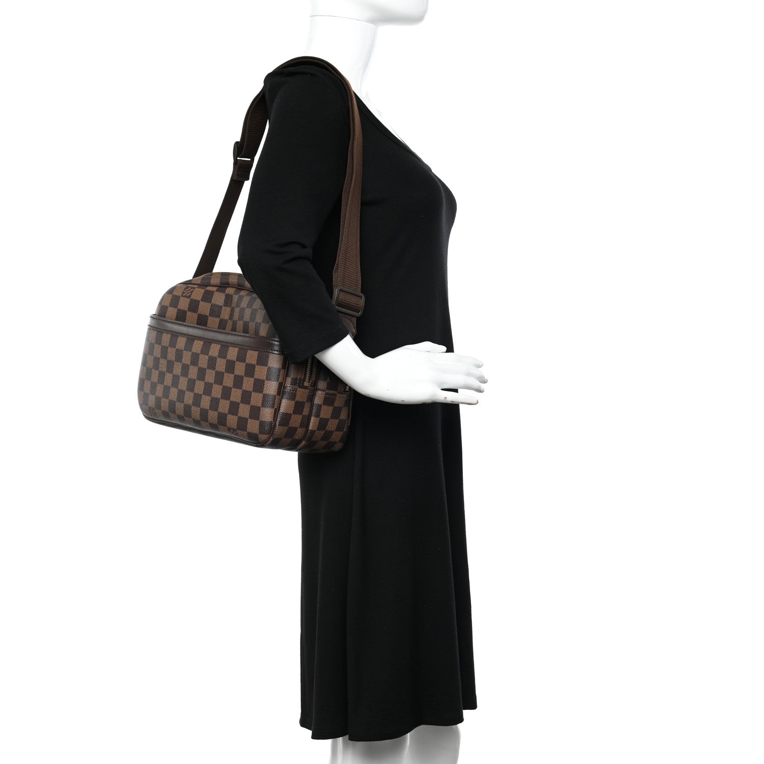 Louis Vuitton Damier Ebene Reporter PM 2 of 11