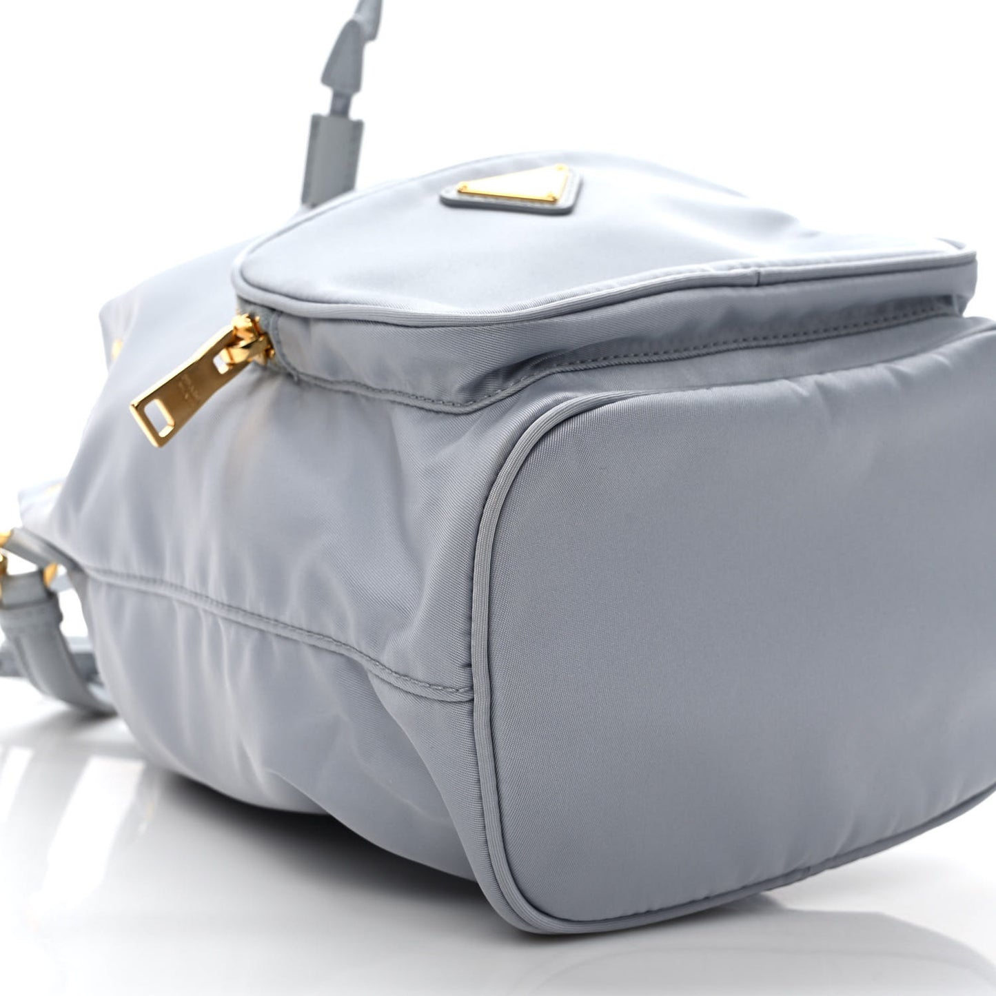 Re-Nylon Saffiano Duet Bucket Crossbody Bag Fiordaliso