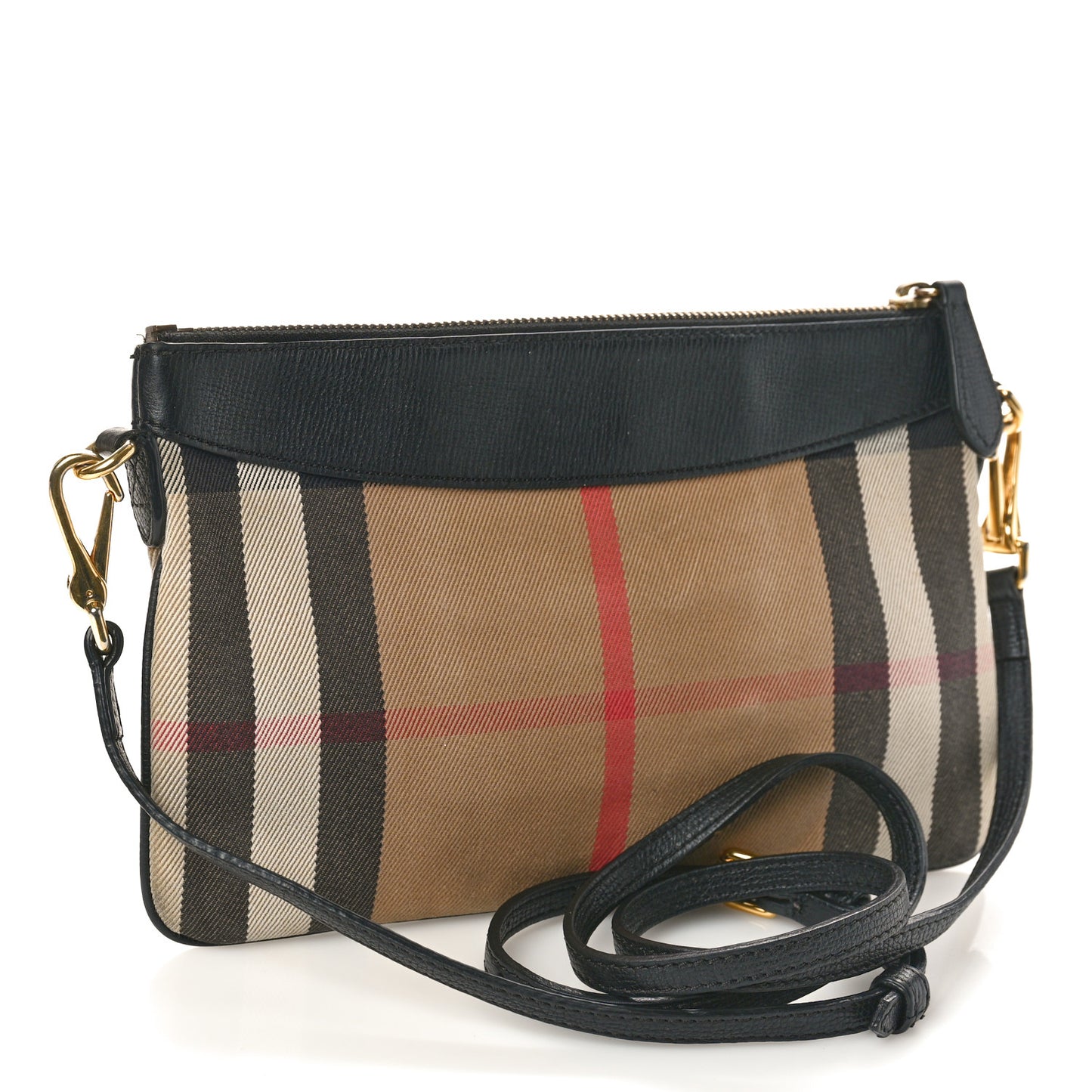 House Check Derby Peyton Crossbody Clutch Bag Black