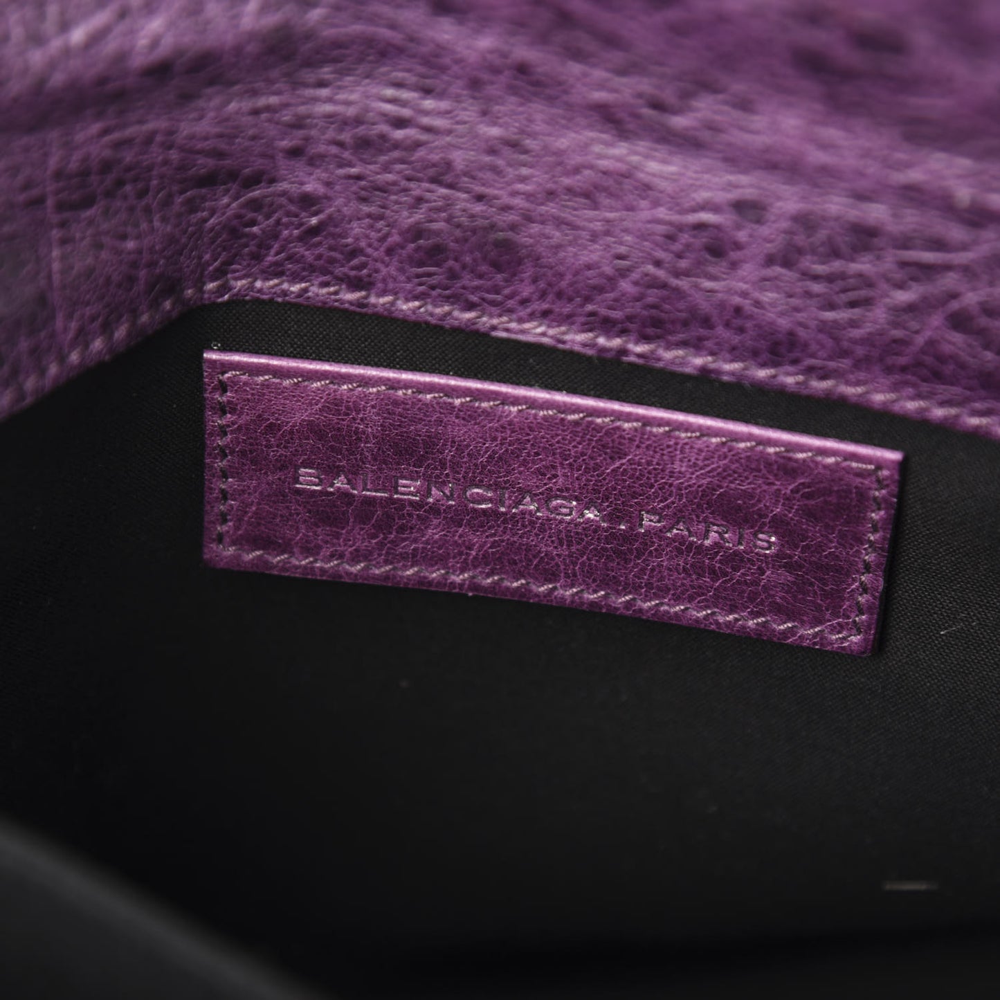 Agneau Giant Brogues Hardware Envelope Clutch Raisin