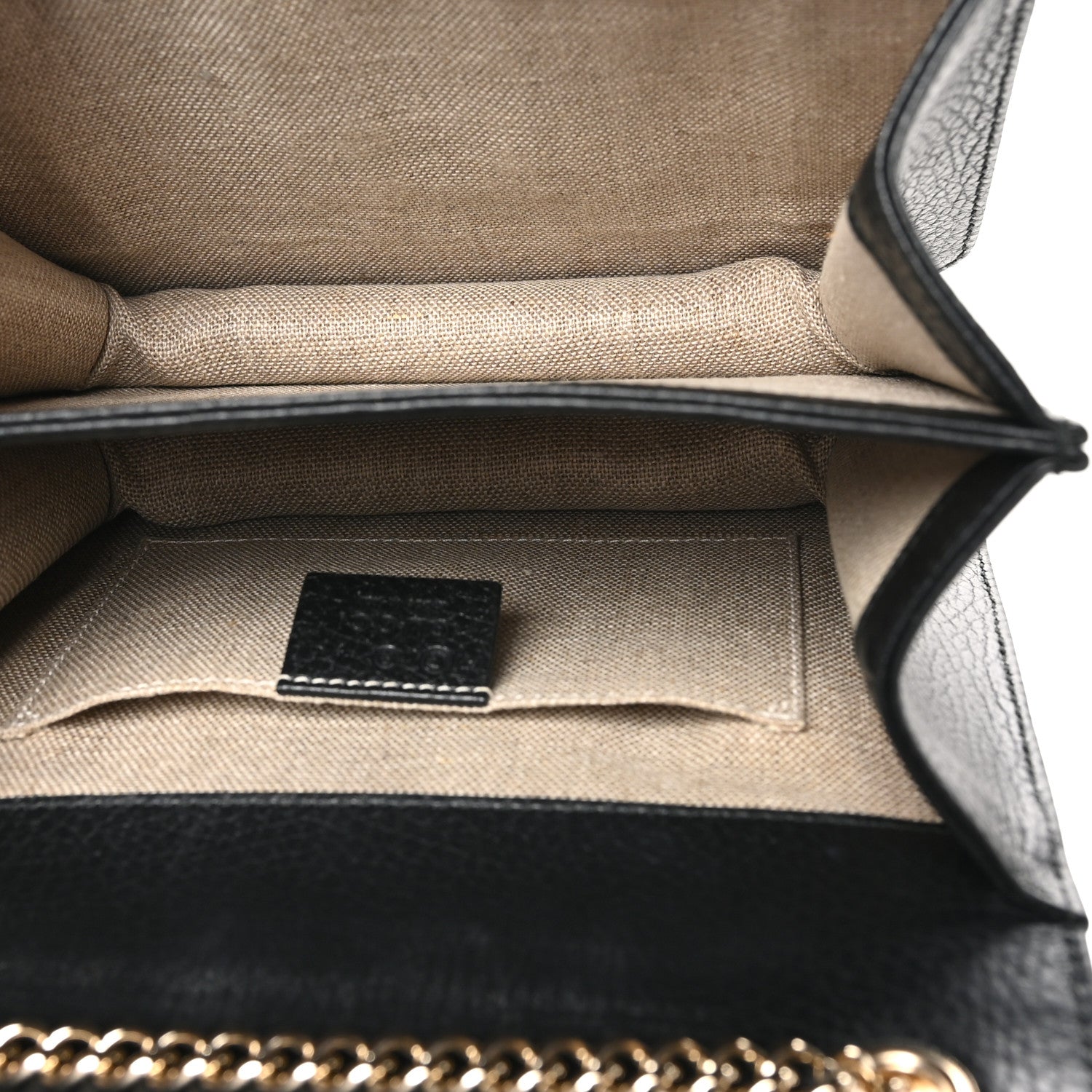 Gucci Dollar Calfskin Small Interlocking G Shoulder Bag Black 5 of 11