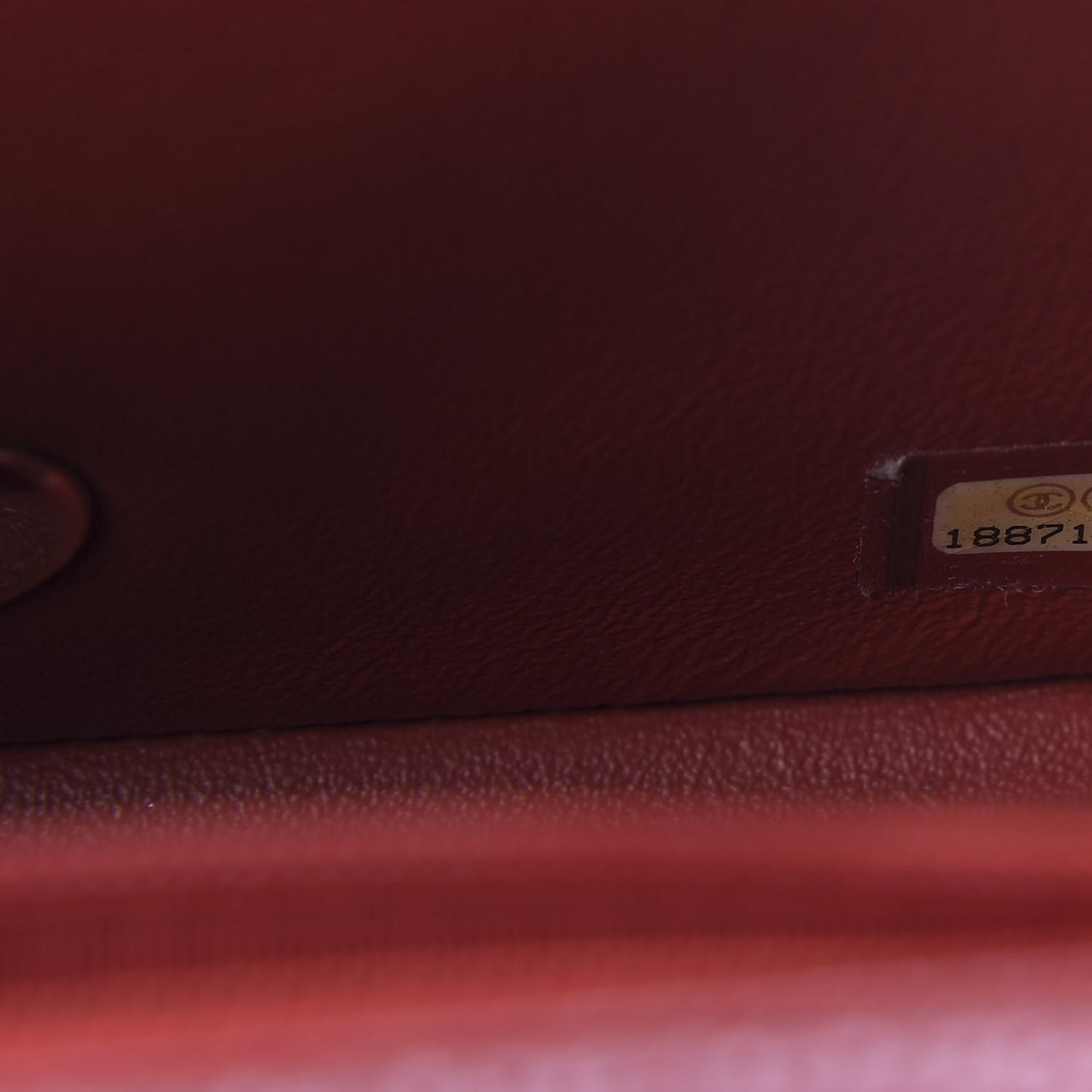 Caviar Quilted Mini Square Flap Red