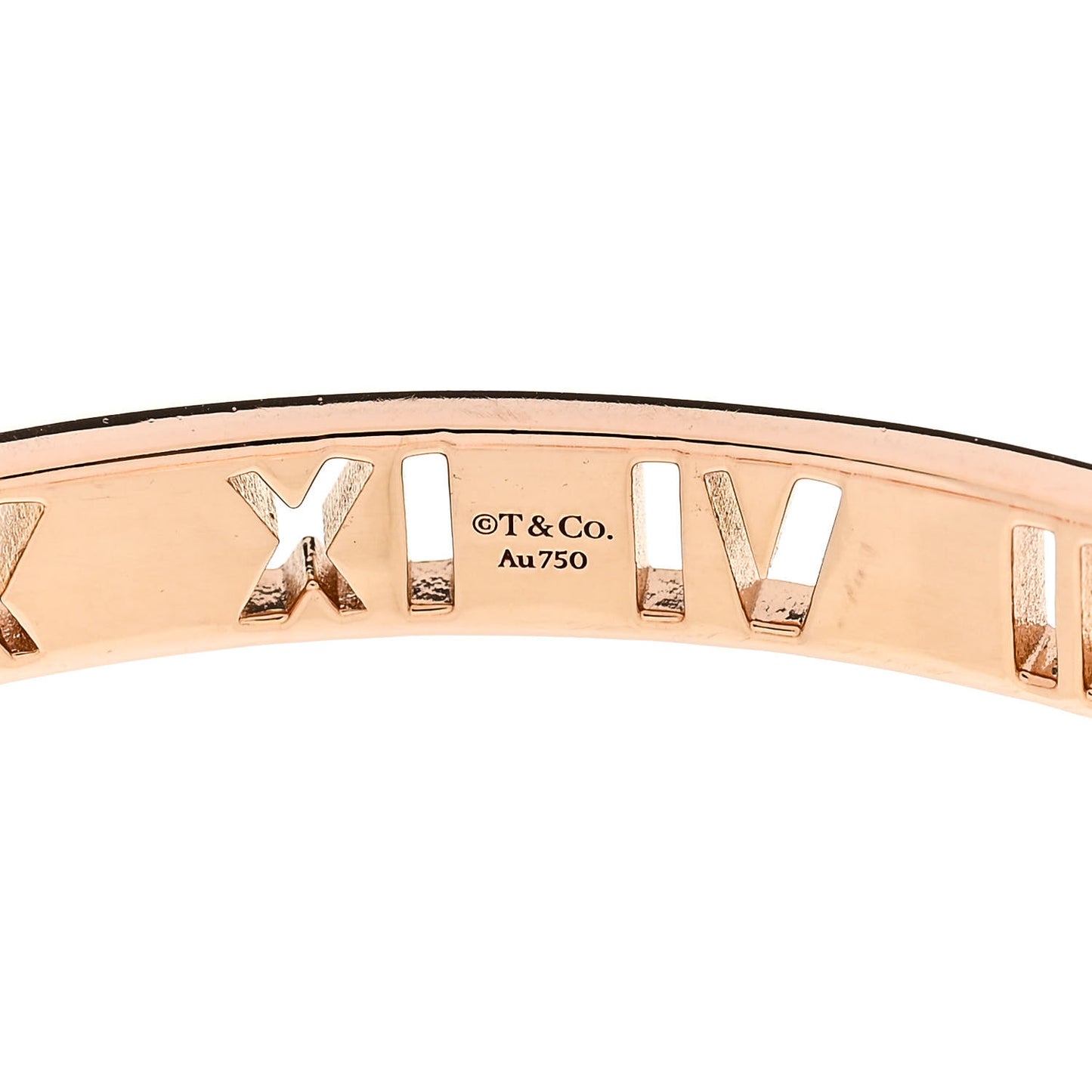 18K Rose Gold Ruby Atlas Pierced Hinged Bangle Bracelet