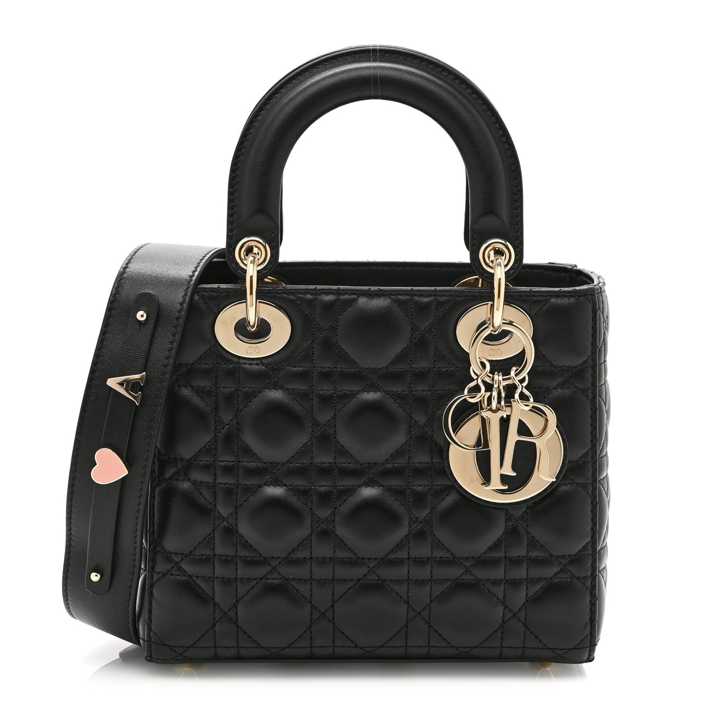 Lambskin Cannage Small My ABCDior Lady Dior Black