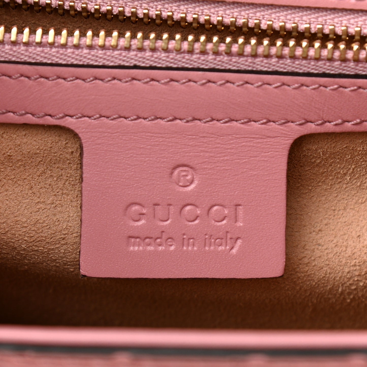 Guccissima Signature Medium Padlock Shoulder Bag Rose Baby Candy