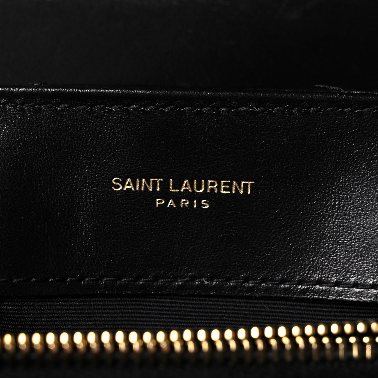 Calfskin Y Quilted Monogram Small Loulou Chain Satchel Black