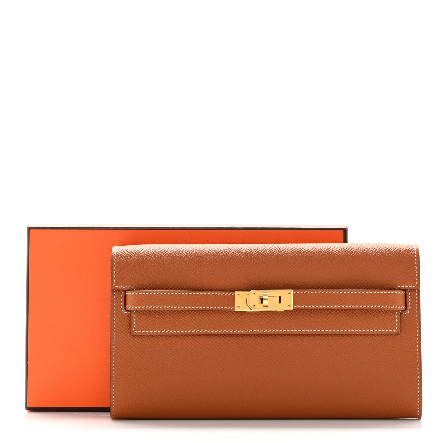 Epsom Kelly Wallet To Go Gold