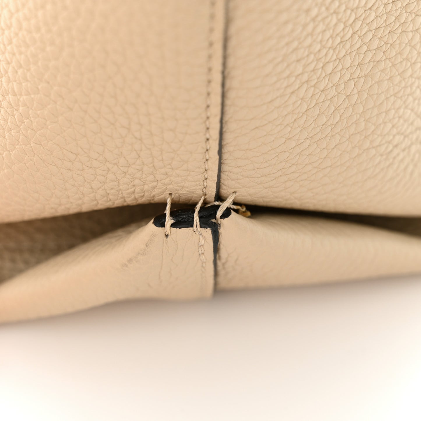 Taurillon Gex Calfskin Duo Reversible Tote Greige Zinc