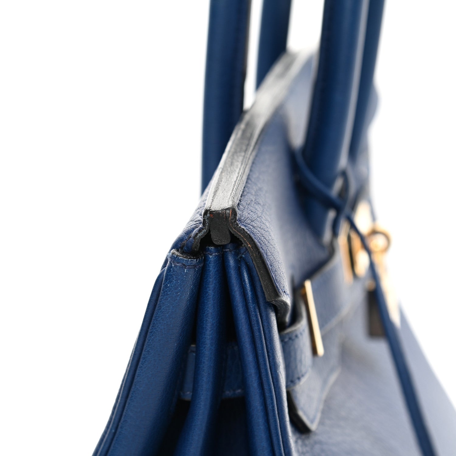 Hermes Taurillon Clemence Birkin 35 Bleu Brighton 21 of 21