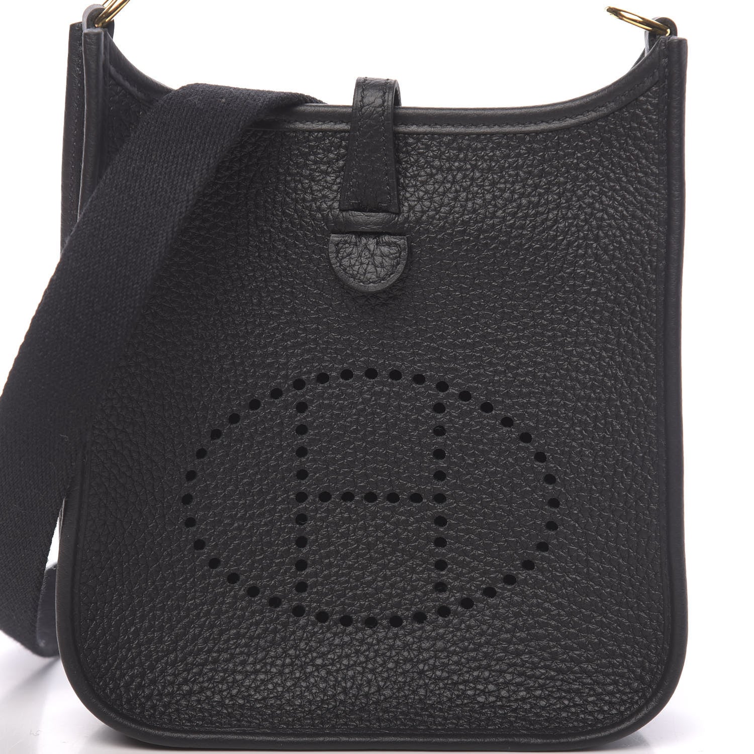 Hermes Taurillon Clemence Evelyne TPM Black 10 of 11