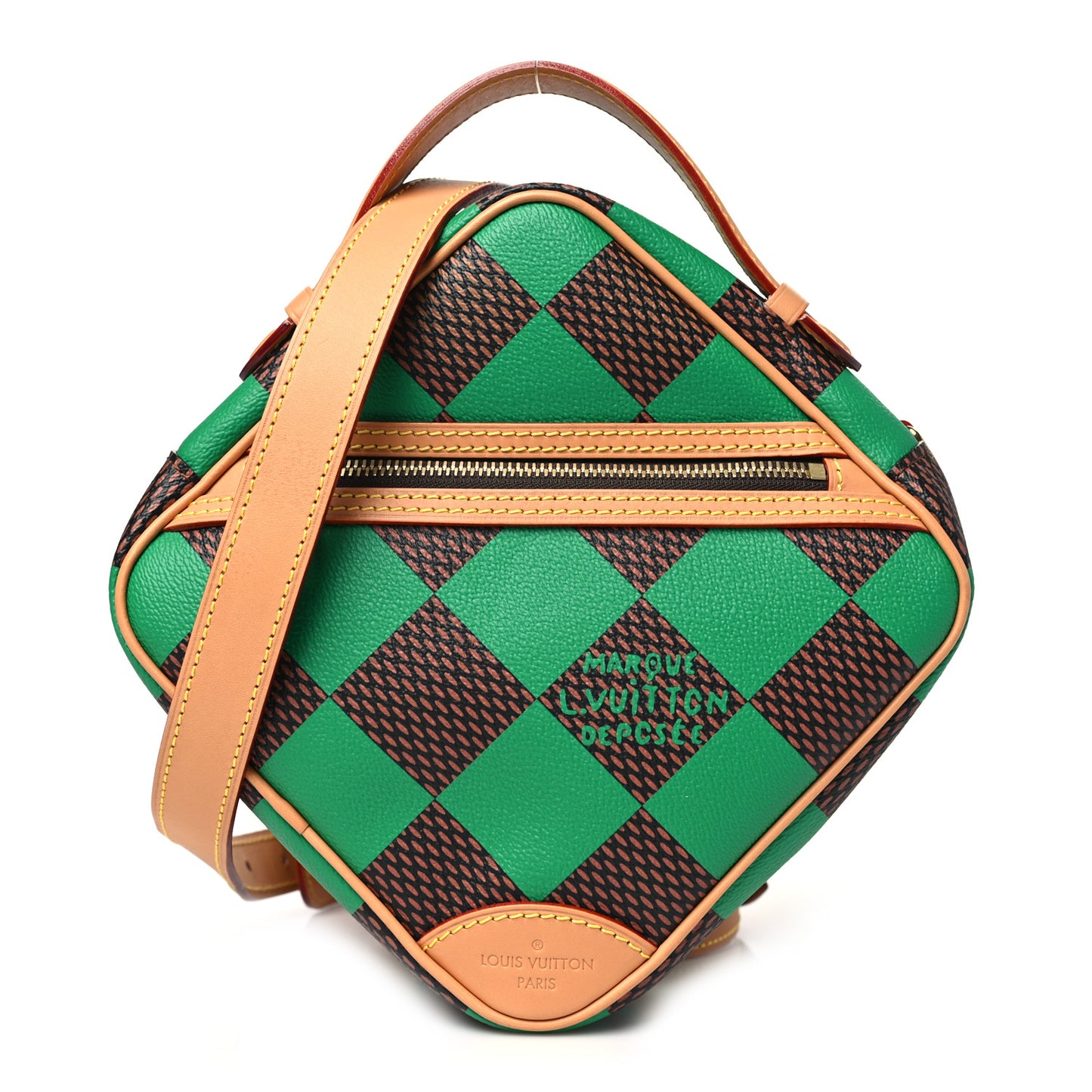 Damier Pop Chess Messenger Green