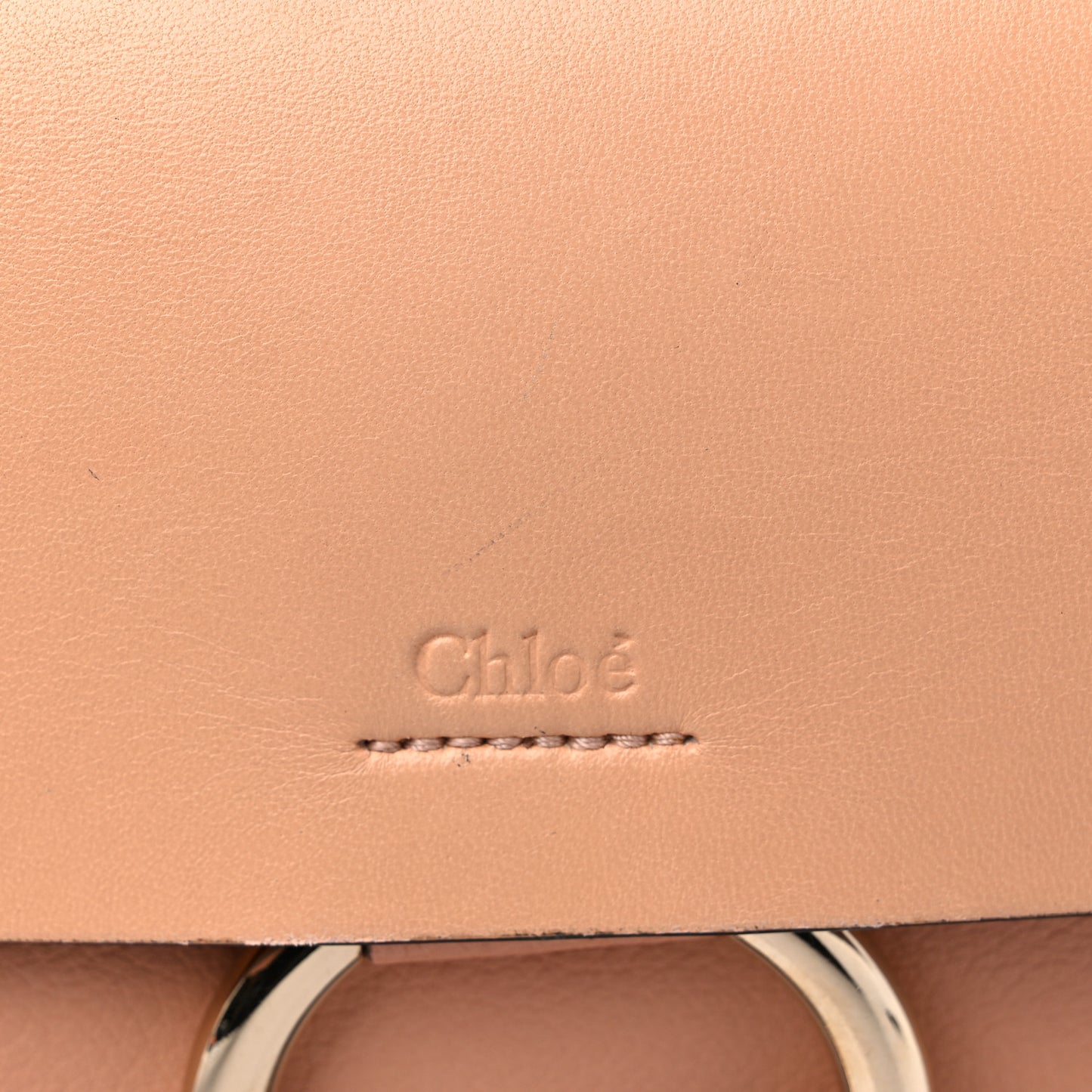 Calfskin Small Faye Shoulder Bag Blush Nude