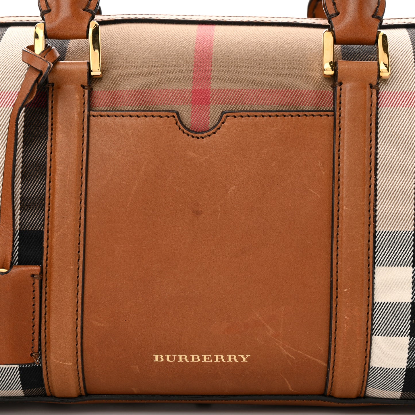 House Check Medium Alchester Bowling Bag Tan